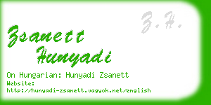 zsanett hunyadi business card